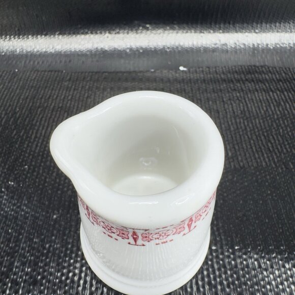 Vintage Small Restaurant Hotel Ware Heavy Duty Heavy Creamer Mini Pitcher Jug - Picture 5 of 10